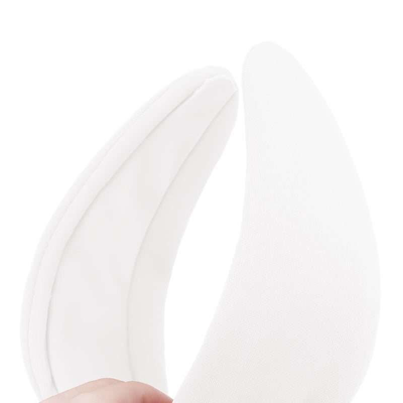 YISSION White Knotted Headband Wide Headbands for Women Non Slip Head Band Fashion Top Knot Hairband Hair Accessories for Women Girls - Image 3
